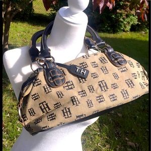 Tommy Hilfiger’s Jacquard Monogram Satchel